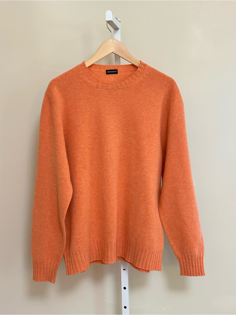 Rivamonti Made in Italy Orange Wool Alpaca Mohair Sweater Quiet Luxury - Picture 2 of 8